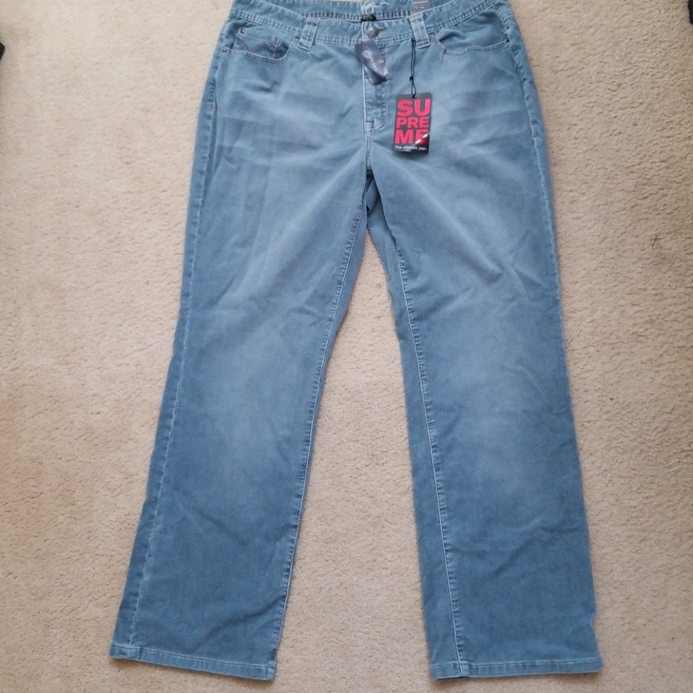 Lane Bryant Supreme Jeans Cords 18 NWT Blue